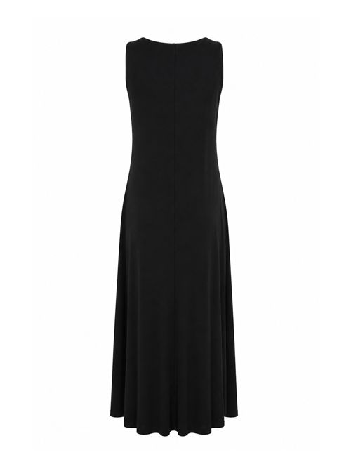 Abito lungo MMLBOSSO in maglia di viscosa Nero MM Max Mara | 2616621038600004